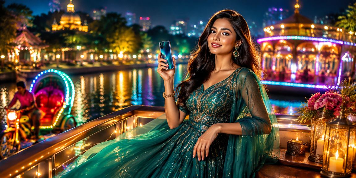 ঢাকায় রিকশার পাশে দাঁড়িয়ে মোবাইলে gb89 লটারি খেলছেন একজন তরুণ